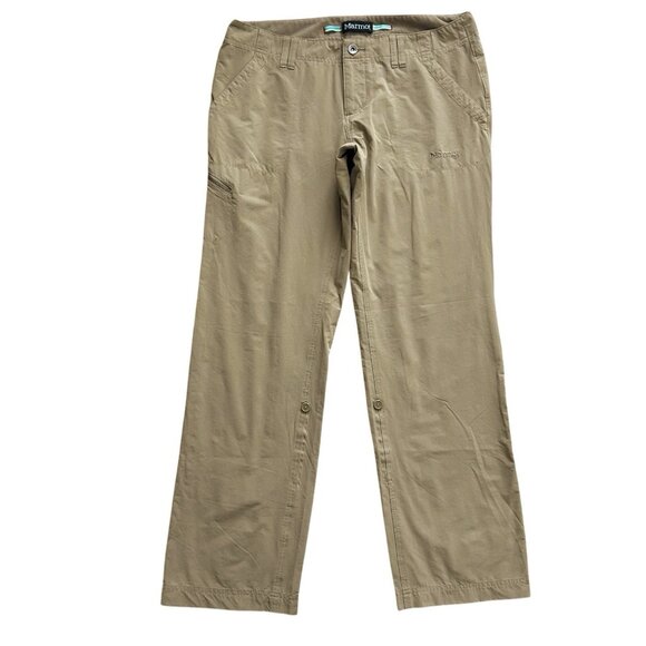 Marmot Pants - Marmot Pant Women 10 Brown Stretch Hiking Roll Up Outdoor Lightweight Trail Camp